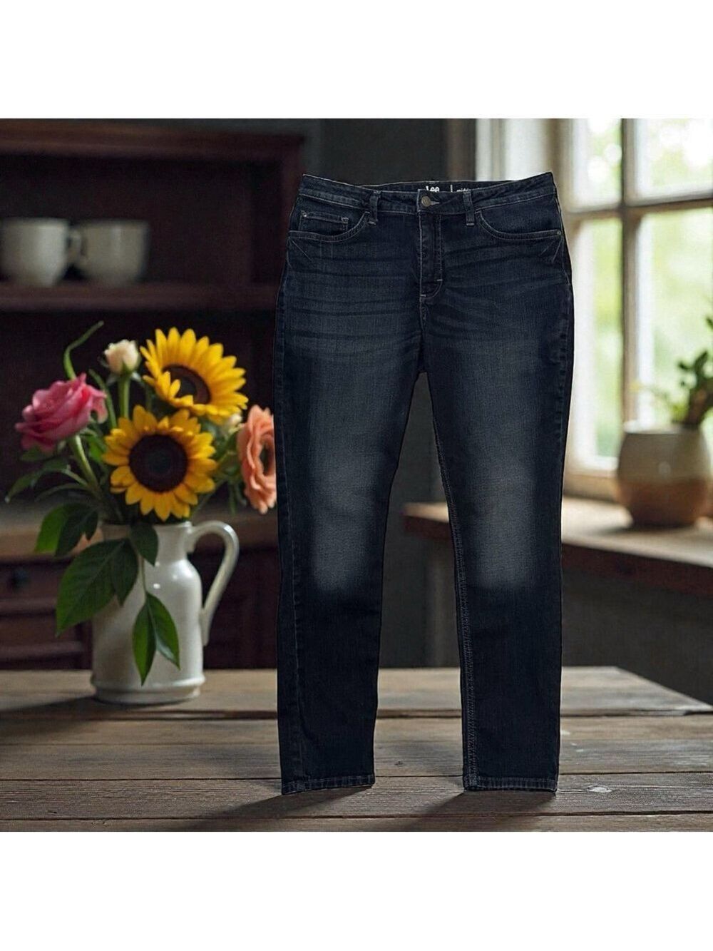 Riders By Lee Mid-Rise Skinny Jeans Womens 16 L BLUE Denim Jeans